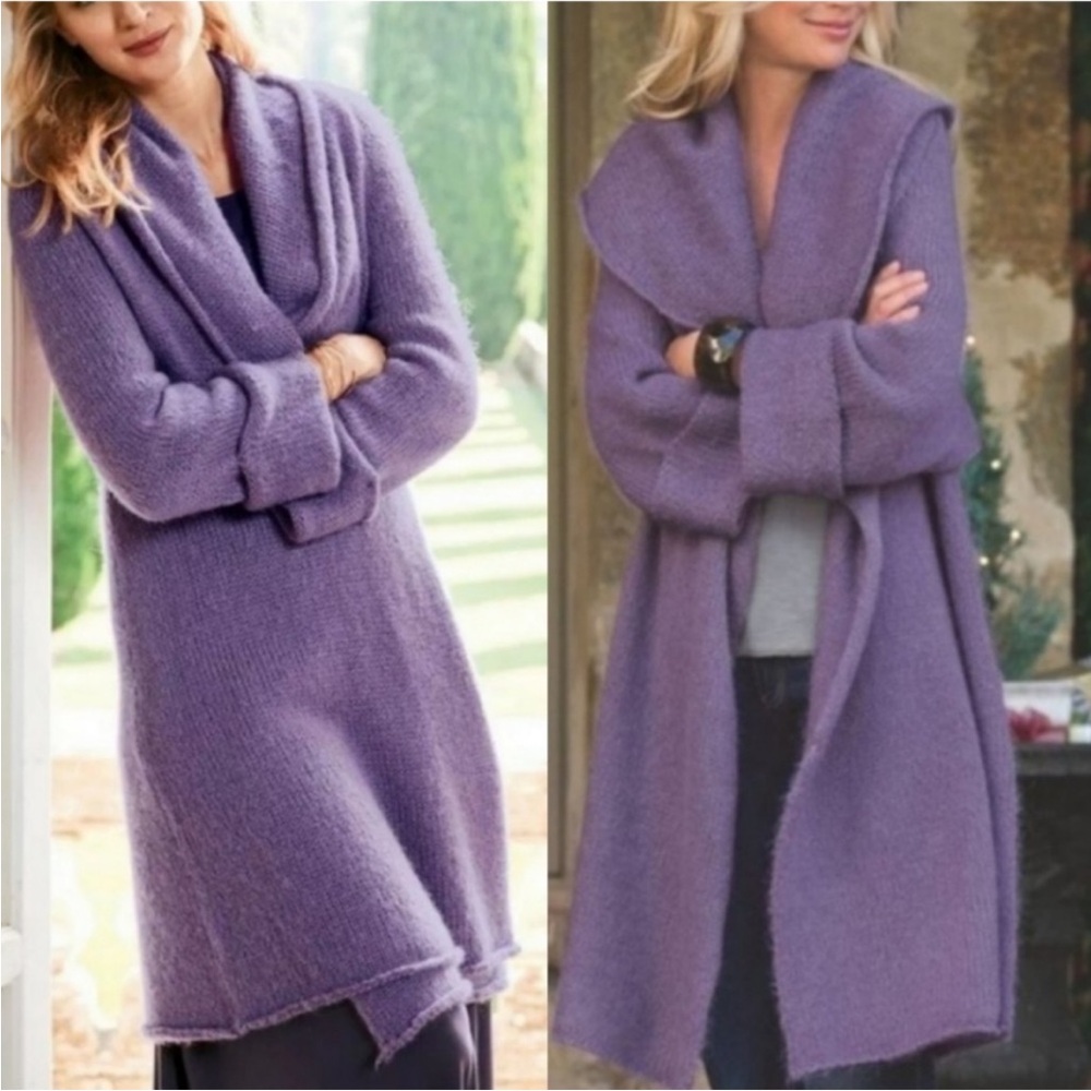Soft Surroundings NWT Telluride Cardigan Purple Size PL